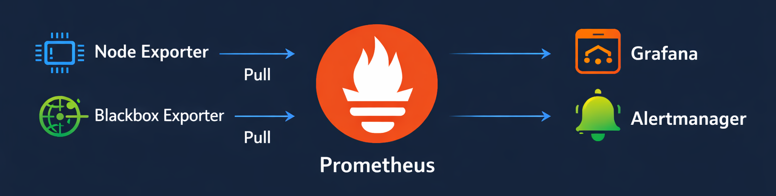  Datenfluss im Monitoring mit Prometheus